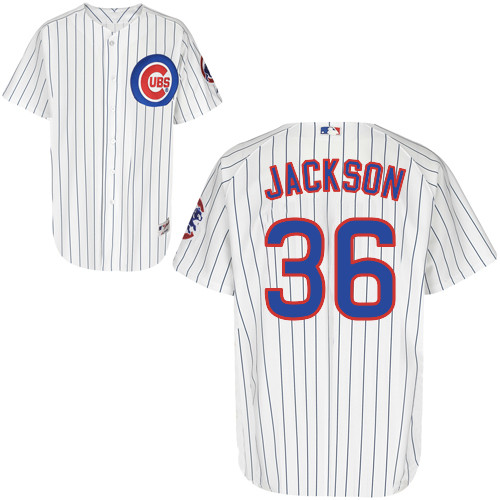 Edwin Jackson #36 MLB Jersey-Chicago Cubs Men's Authentic Home White Cool Base Baseball Jersey